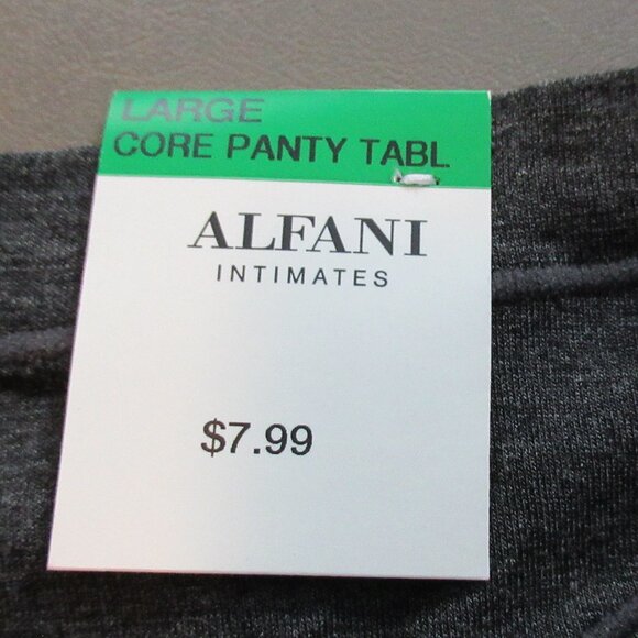 Alfani Women's 1-Pack Ultra Soft Thong Panty Underwear, Charcoal Gray, Large - Picture 3 of 6